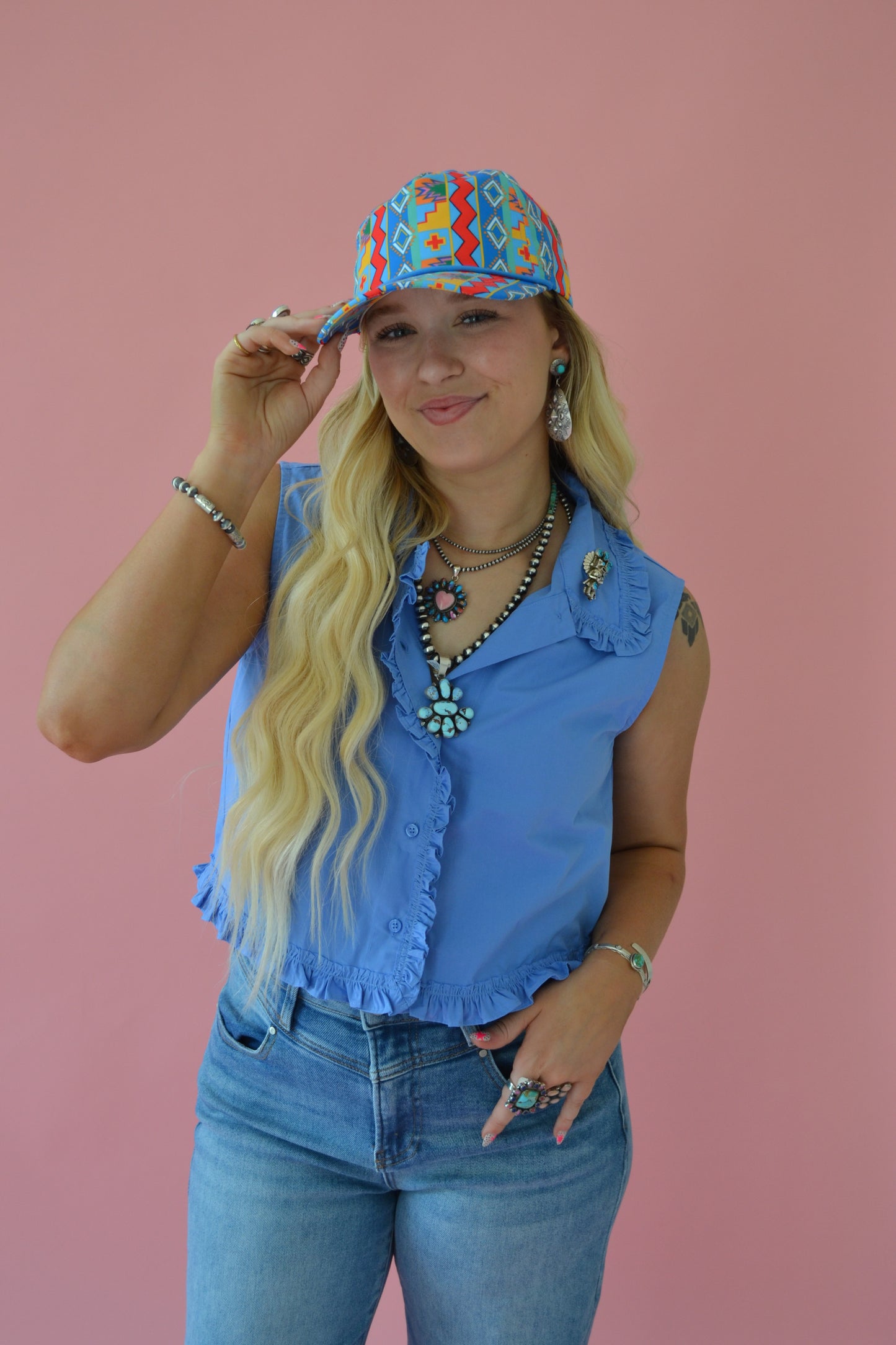 The Meridian Cap in Blue