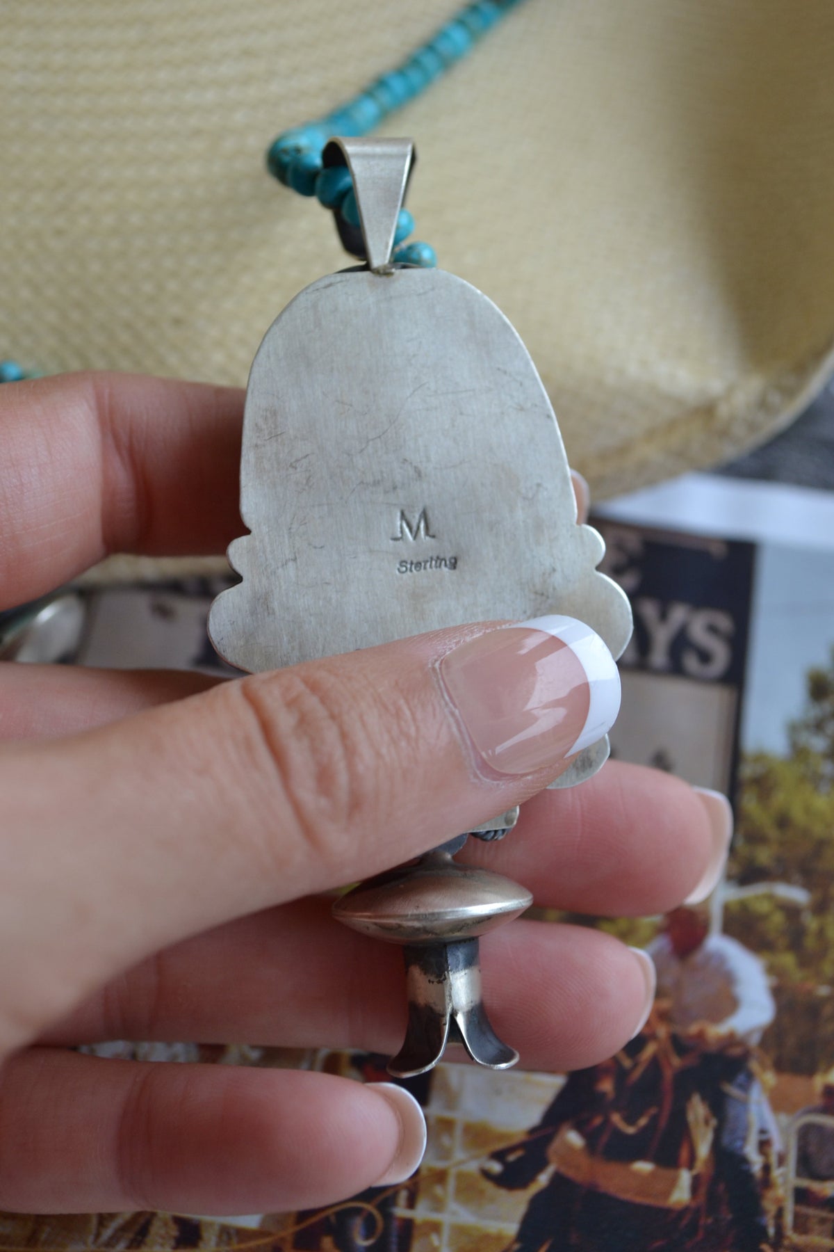 The Juanita | Turquoise Blossom Pendant by Juanita Long