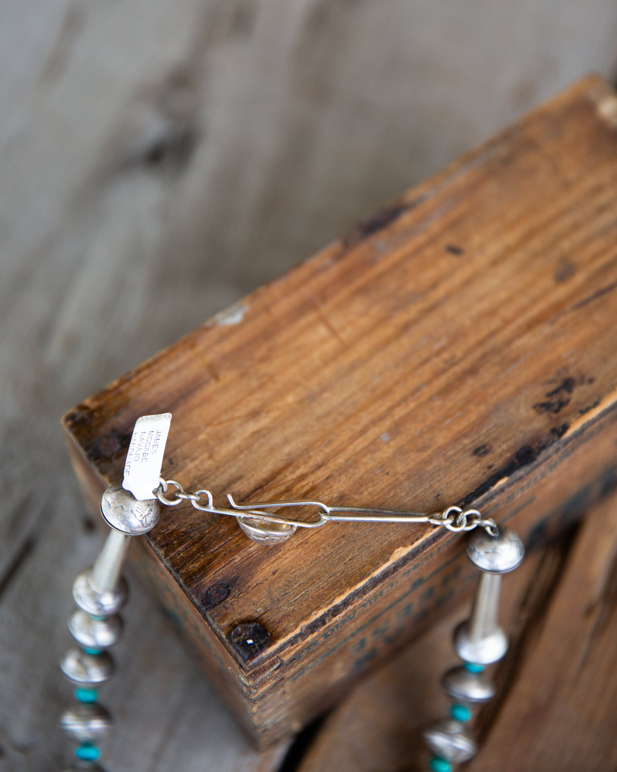 The Hawley | Mercury Dime & Kingman Turquoise Necklace by James McCabe