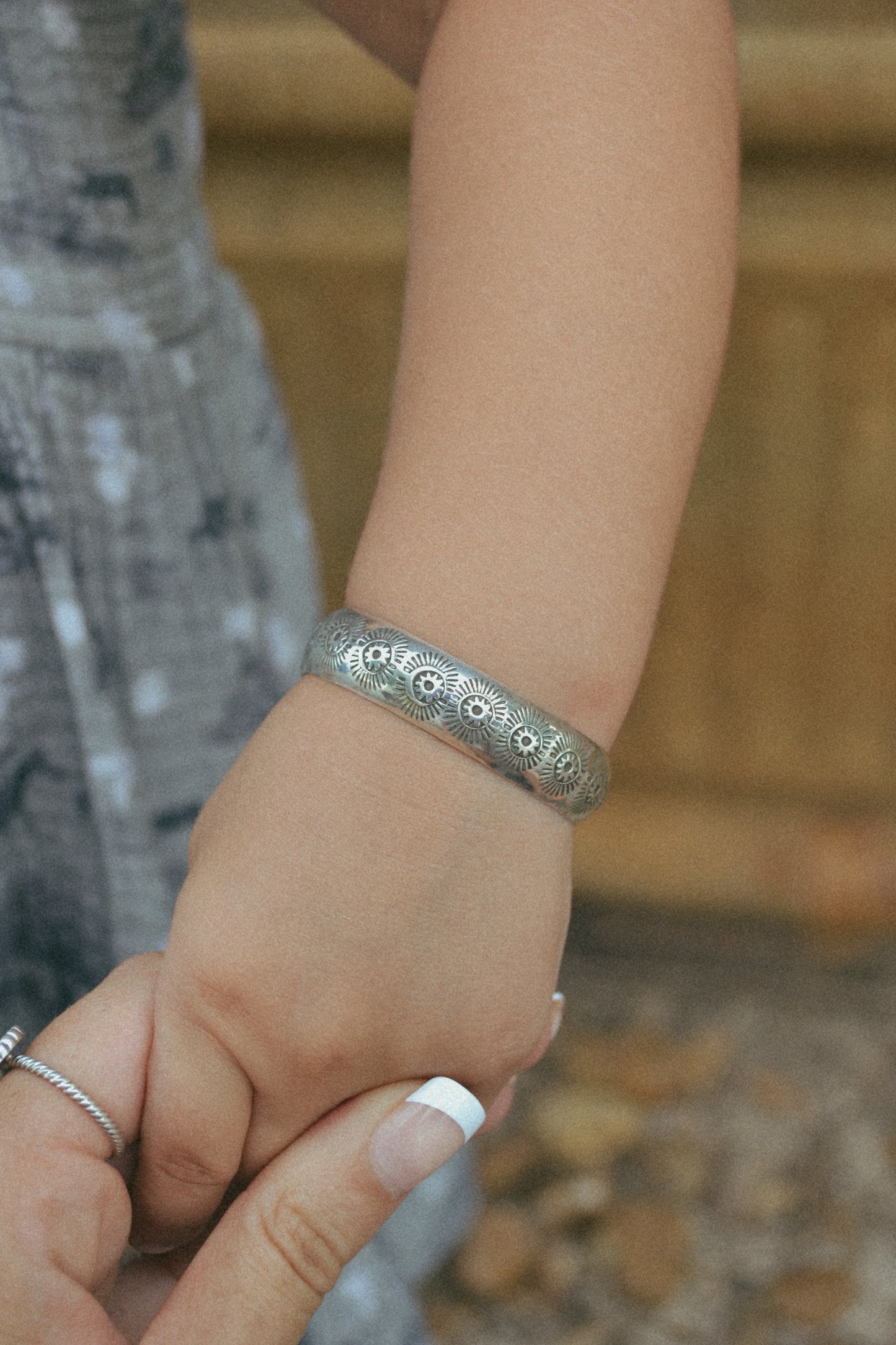 The Nova | Stamped Silver Baby Cuff by Nova Ashley