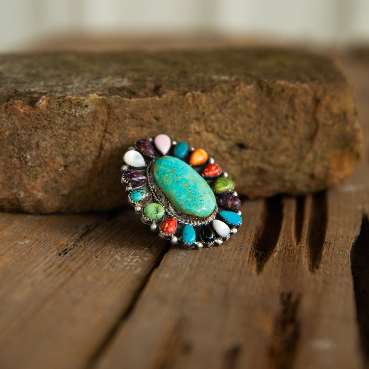 The Lyman | Adjustable Multi Stone Cluster Ring by Lorenzo Chee