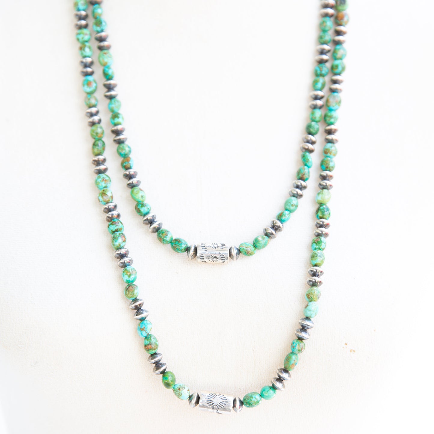 The Manifest | Sonoran Turquoise and Barrel Necklace