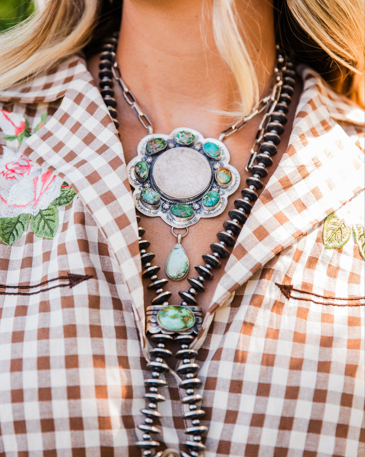 The Dynasty | Sonoran Silver Dollar Coin Necklace by Lyle Piaso