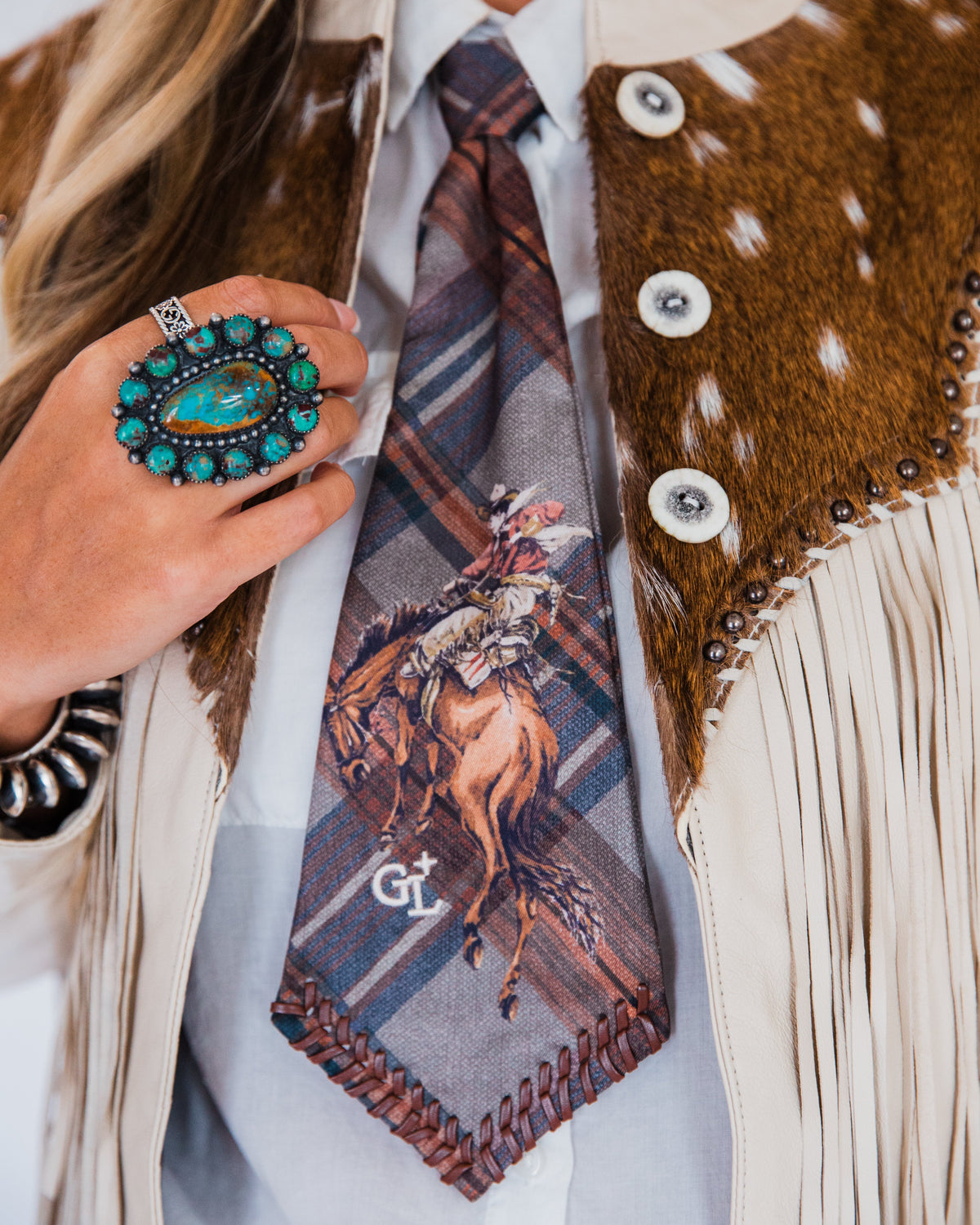 The Verity | Plaid Bucking Horse Tie