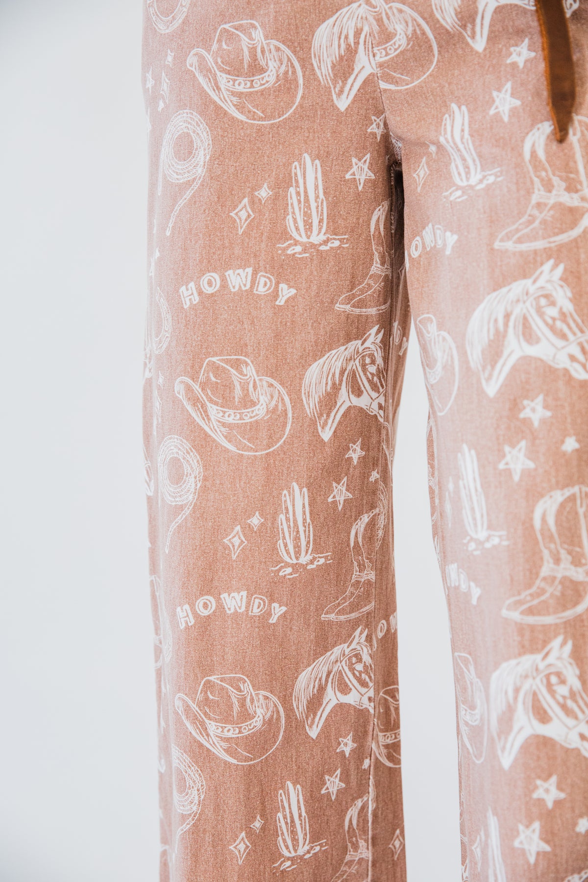 The Dupont's | Western Print Wide Leg Pants