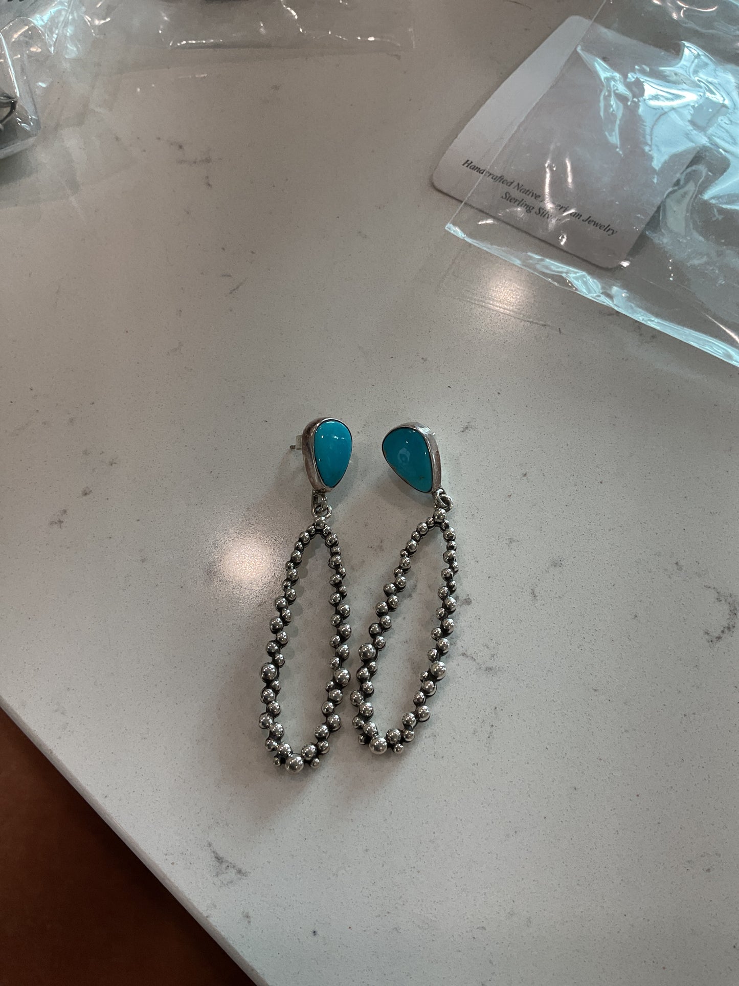 The Talia’s | Turquoise Dangle Earrings by Bernyse Chavez