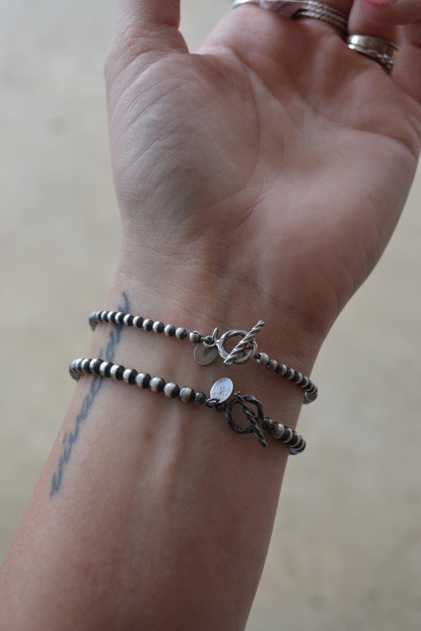 The Lacey 3mm Sterling Pearl Bracelet