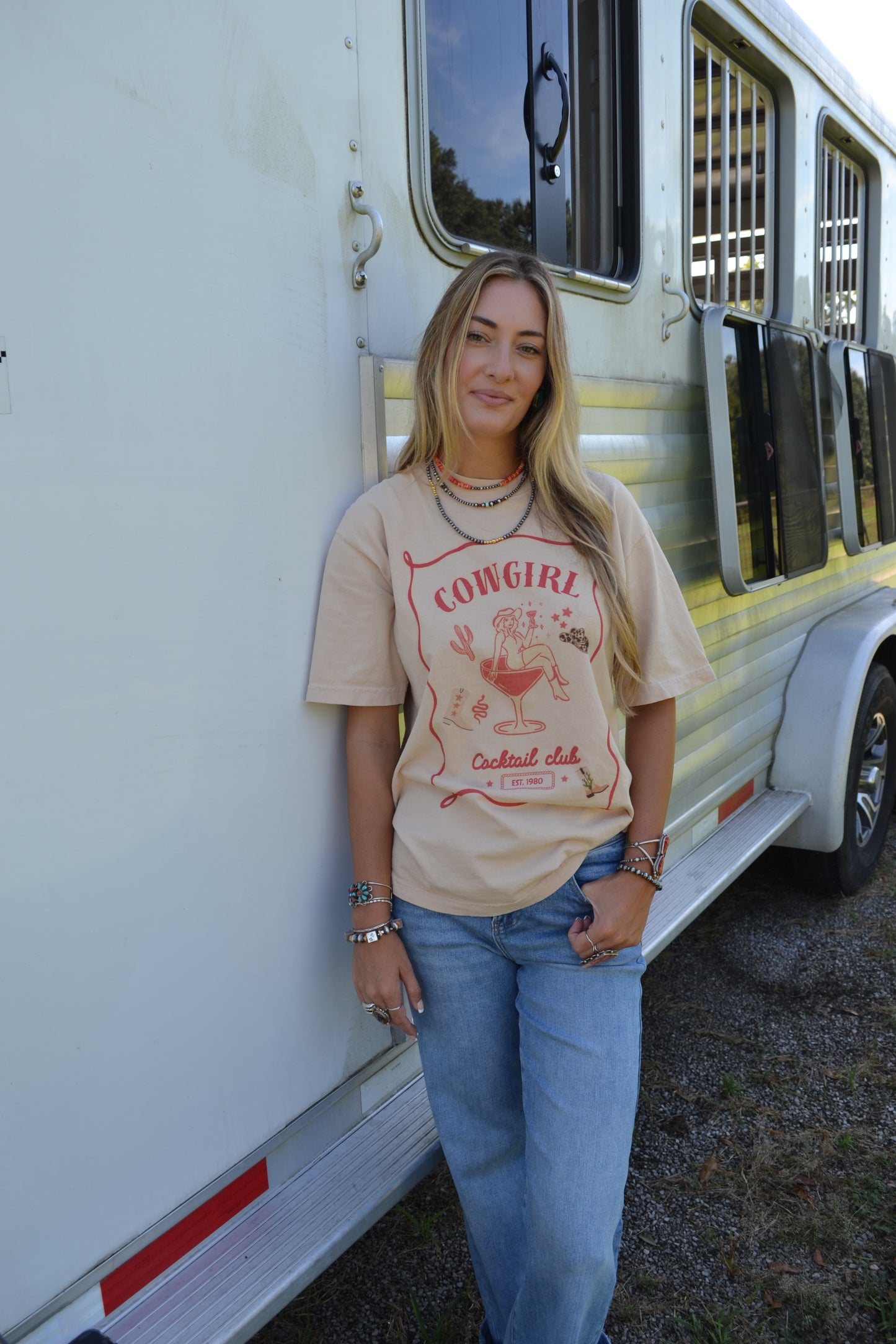 The Cowgirl Cocktail Club Tee