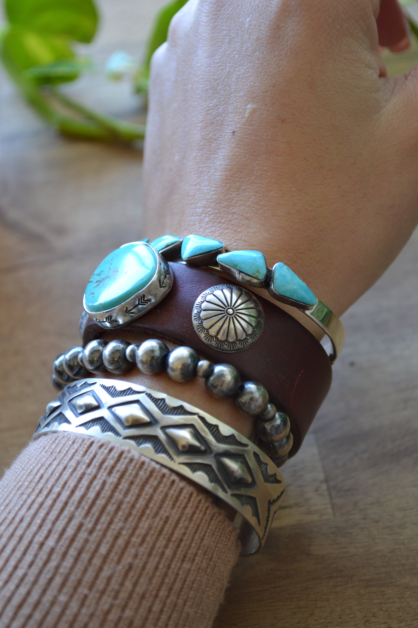 The Brookings Leather Cuff
