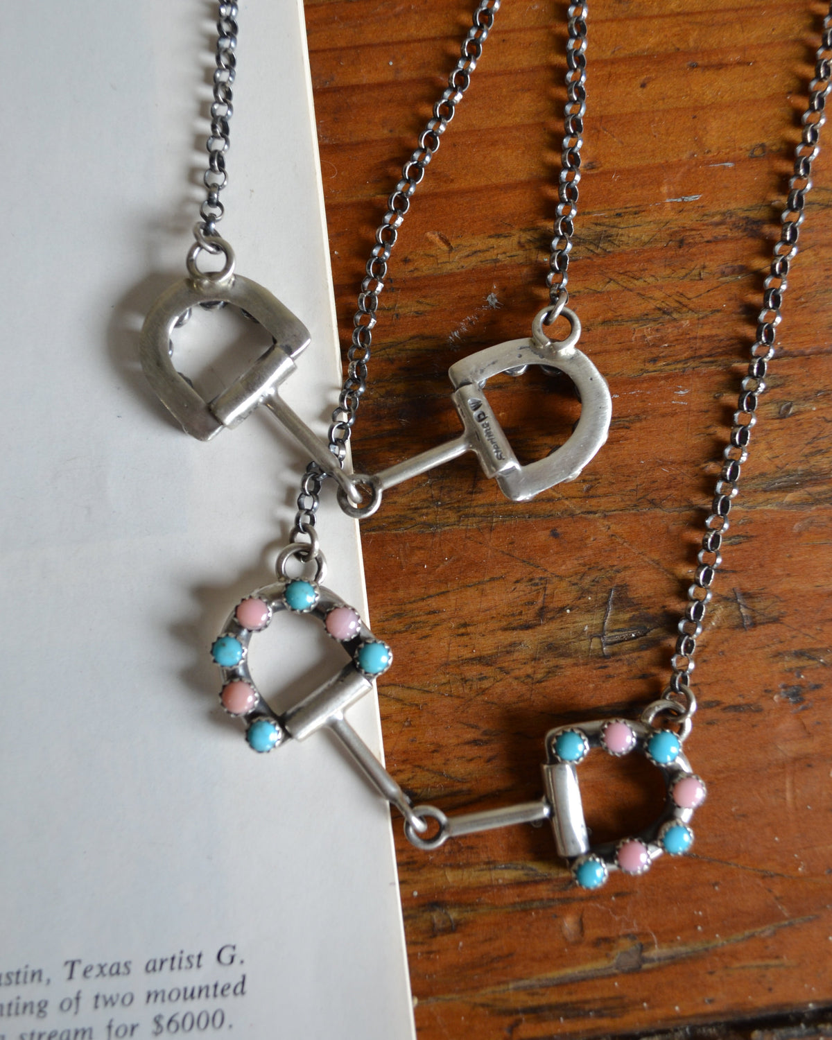 The Bitty | Turquoise Snaffle Bit Necklace