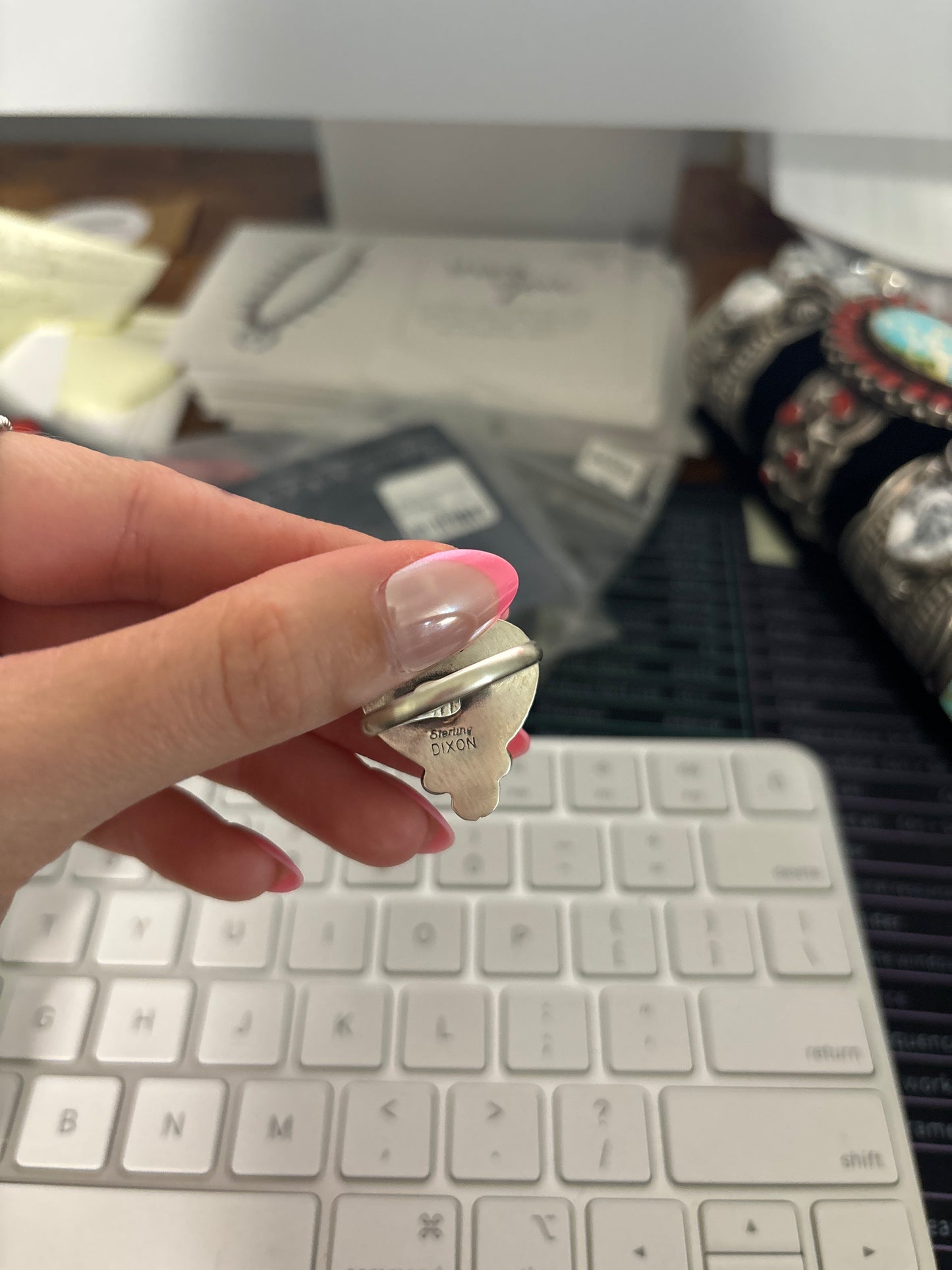 The Addison Adjustable Heart Ring (Multiple Stone Options Available)