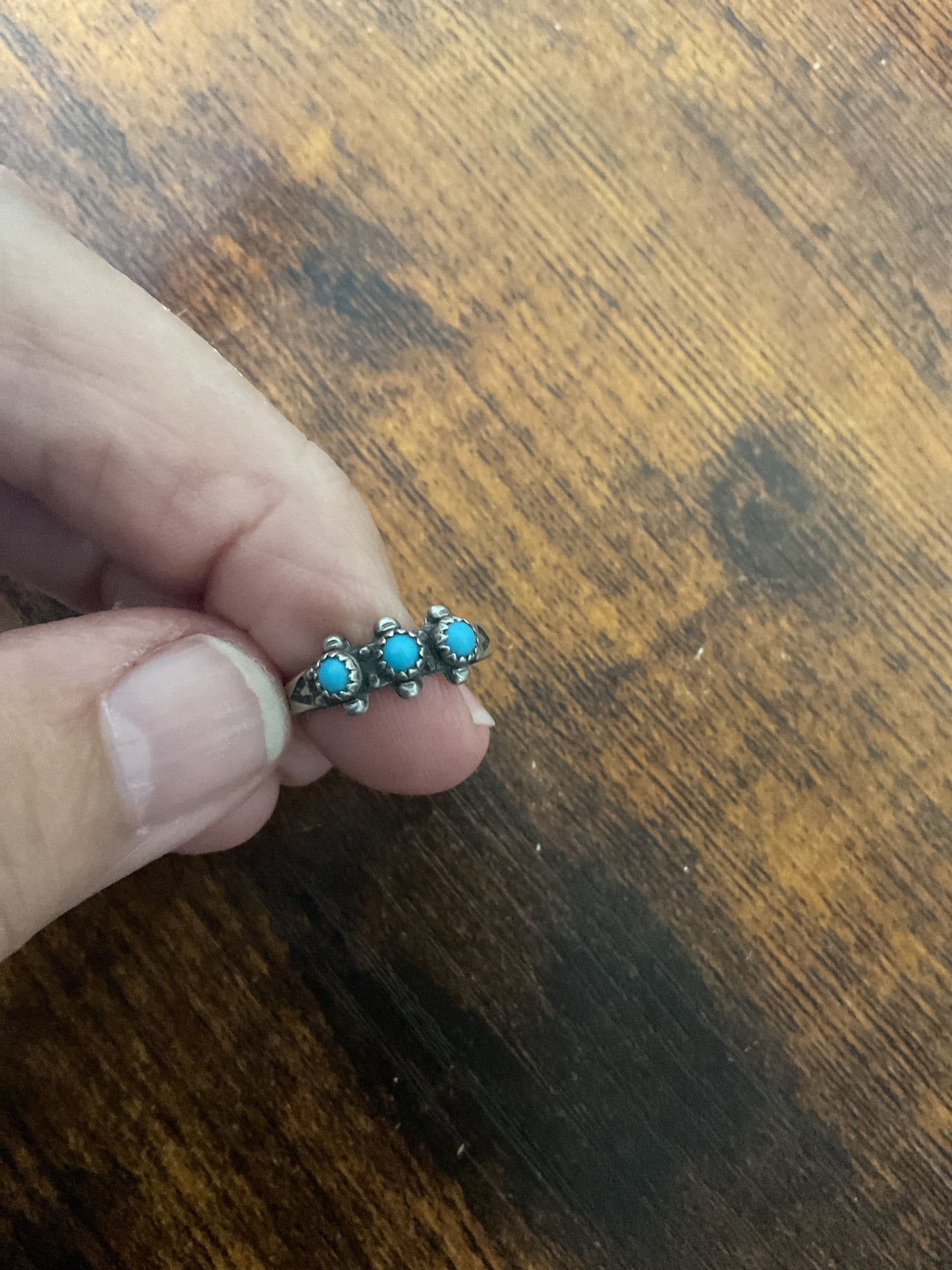 Live Sale #18 DTR Turquoise Ring Size 5 1/4