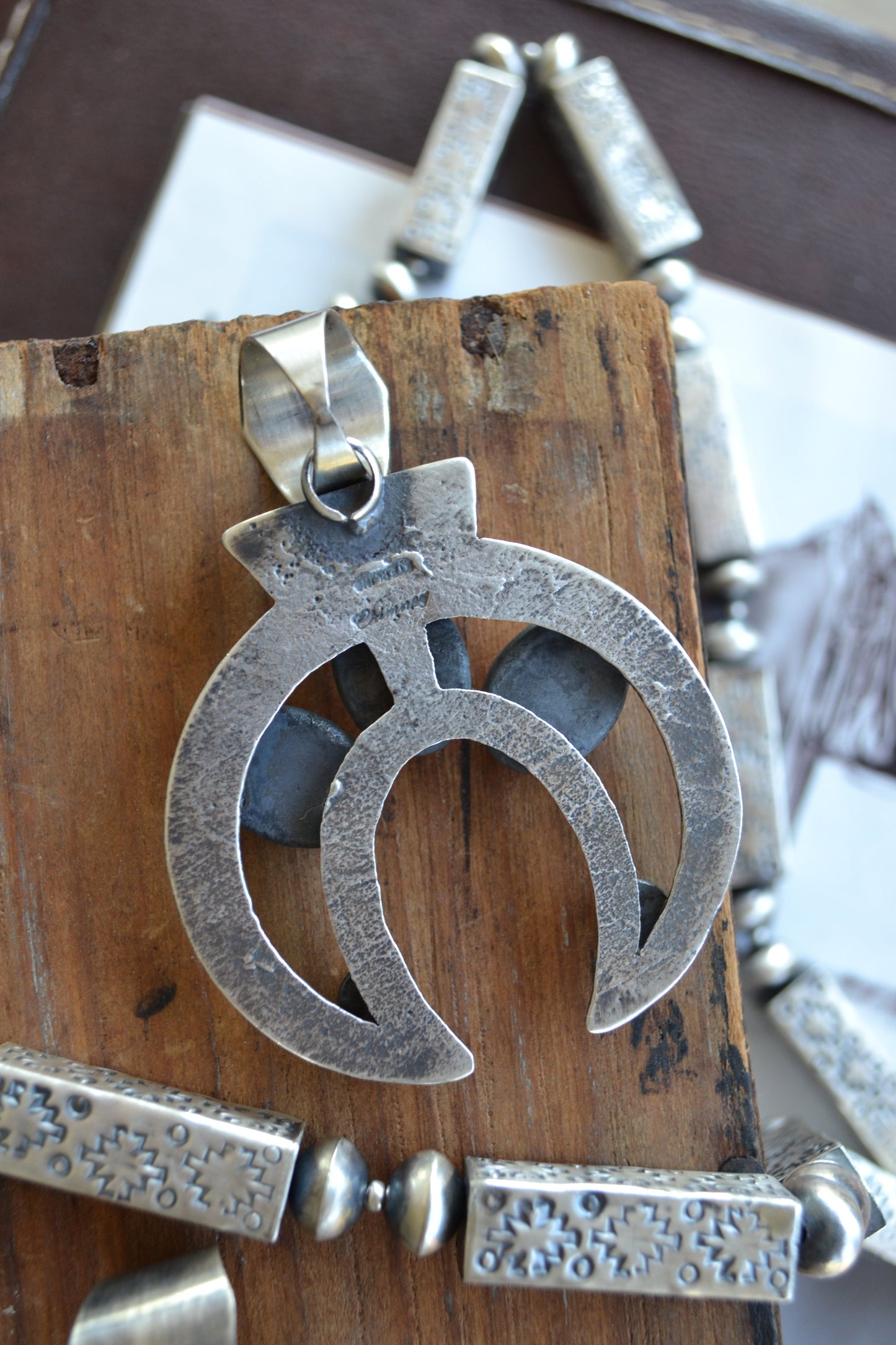 The Cerrillo | Pink Conch Naja Pendant by Chimney Butte