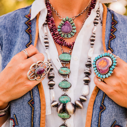 The Longoria | Navajo & Fresh Water Pearls by Rose Martin