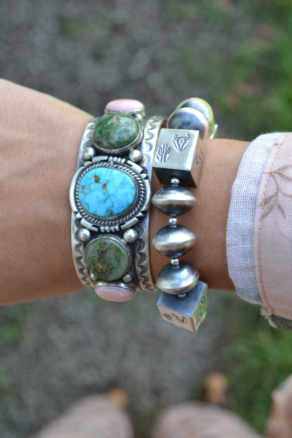 sharon cooley 14mm navajo pearl stretch bracelet