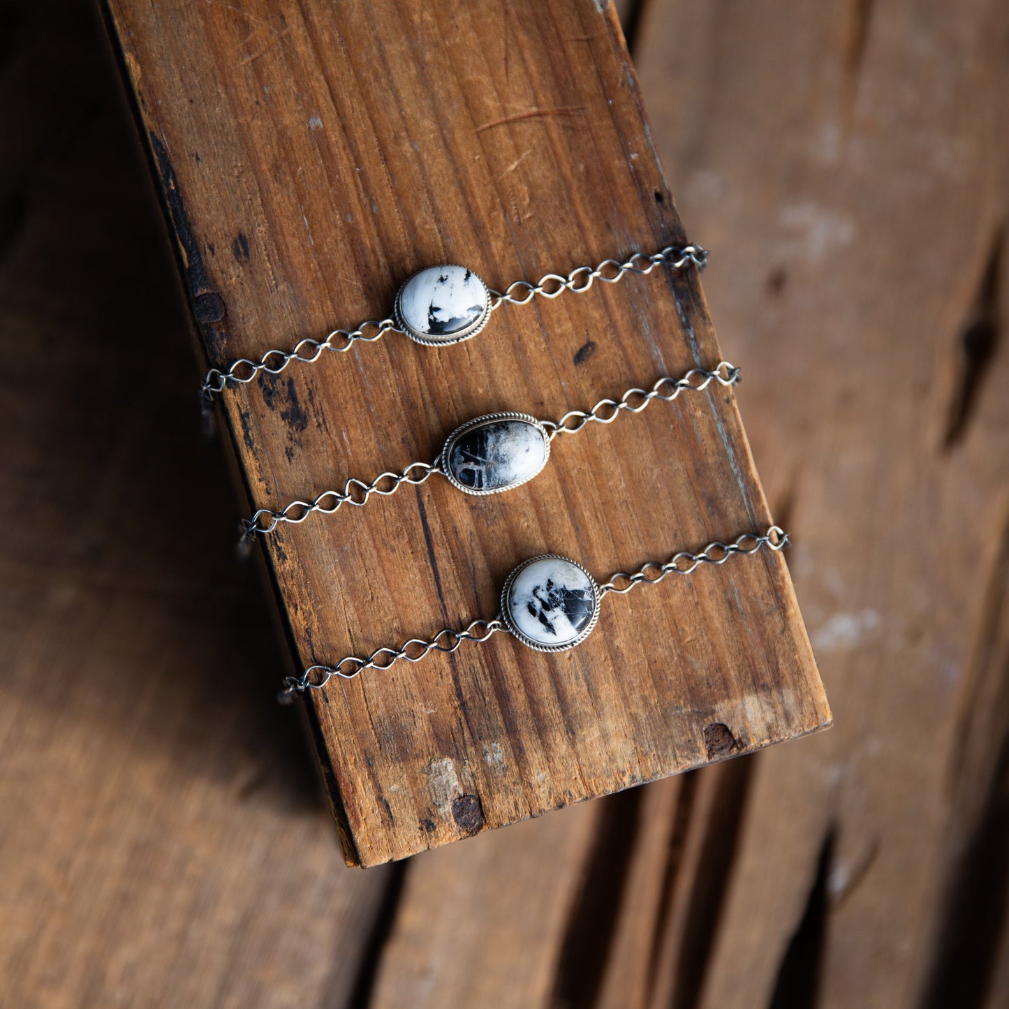 The Dasha | White Buffalo Chain Bracelet