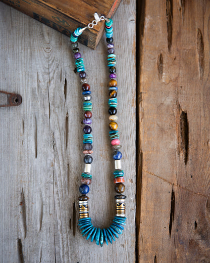 The Cassidy | Multistone Necklace by Tommy and Rosita Singer