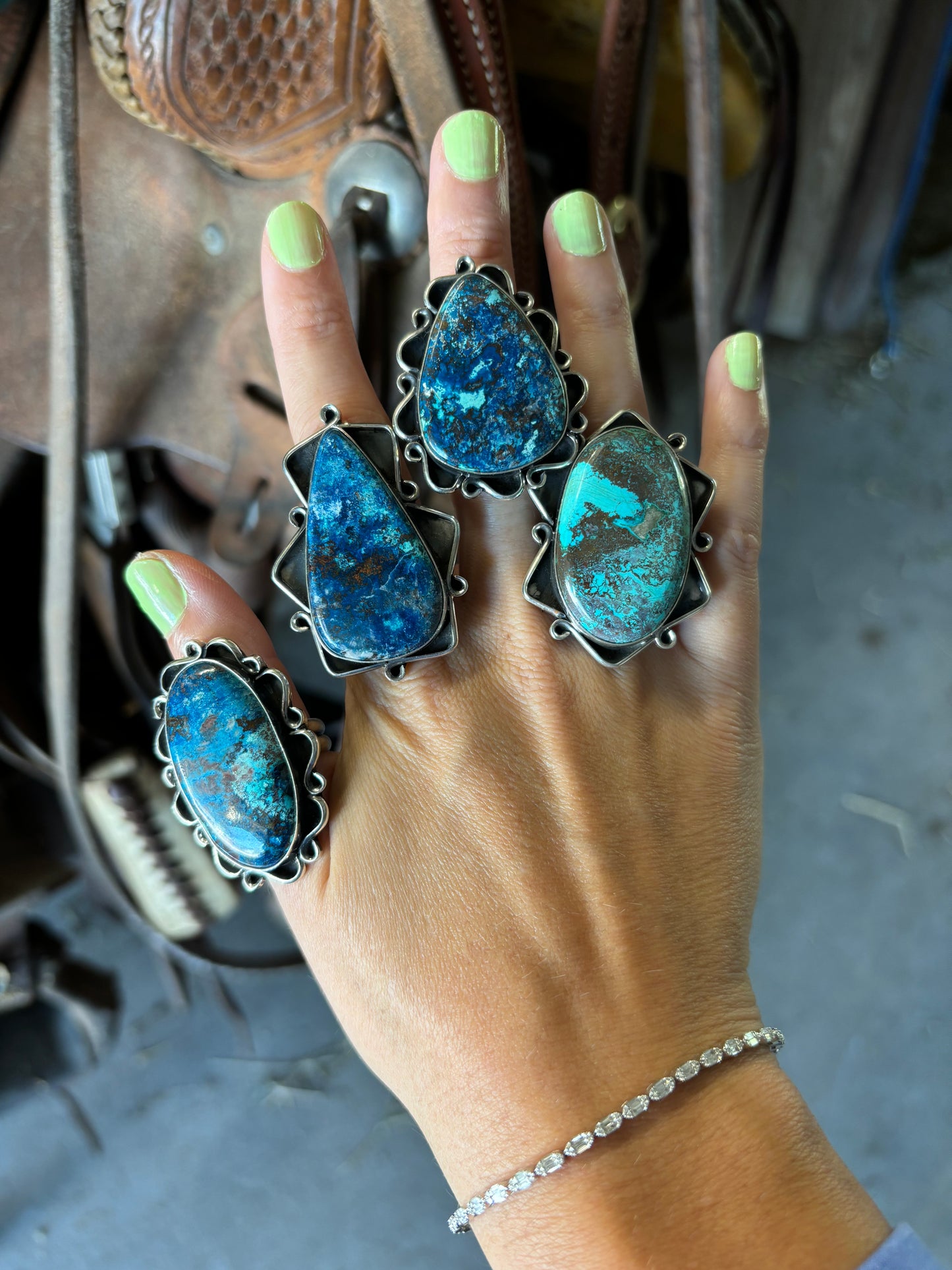 me'dru native made turquoise ring