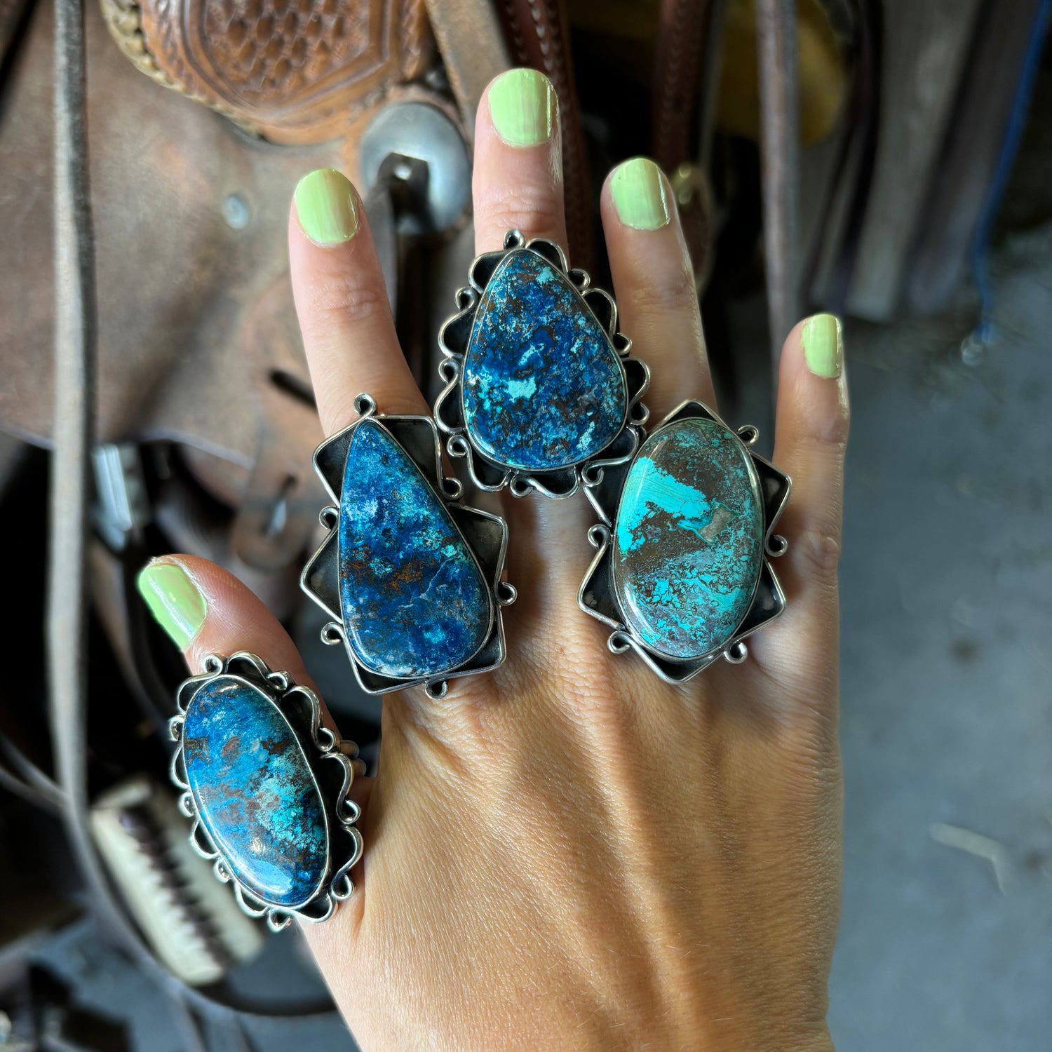 me'dru native made turquoise ring