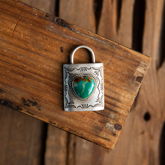 The Layton | Turquoise Lock Pendants by Charles Johnson