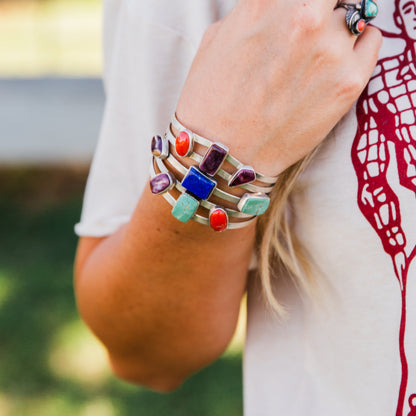 The Pratt | Multi Stone Cuff by Emer Thompson