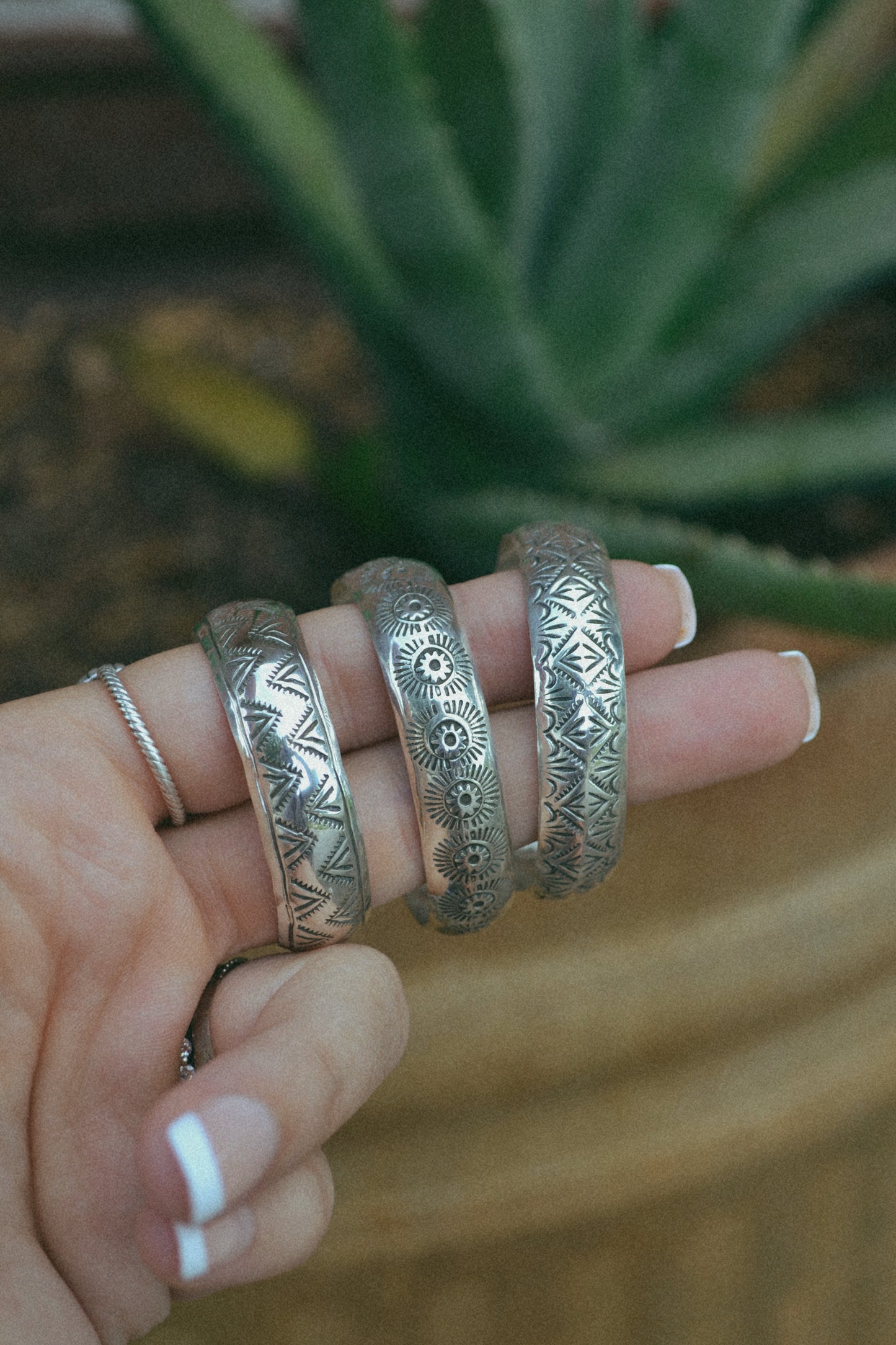 The Nova | Stamped Silver Baby Cuff by Nova Ashley