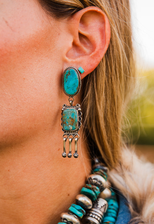 The Avalon’s | Turquoise Earrings by Jacqueline Silver