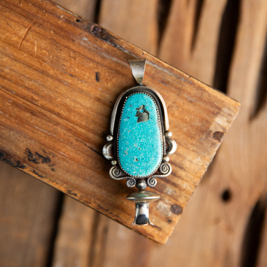 The Juanita | Turquoise Blossom Pendant by Juanita Long