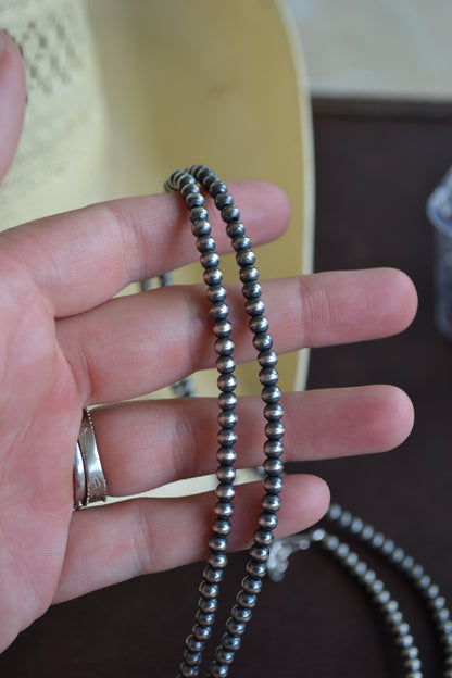 The Reba 4mm 20” Pearls