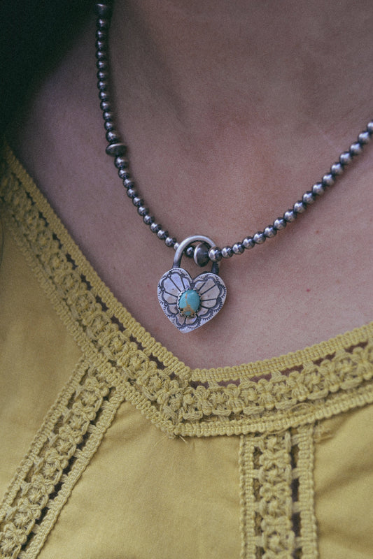The Royce Turquoise Heart Pendants