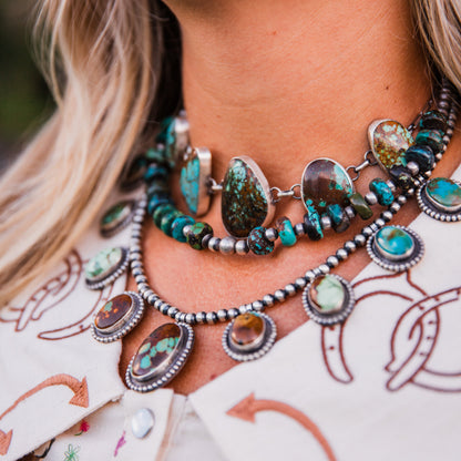 The Lometa | Turquoise Necklace + Earring Set