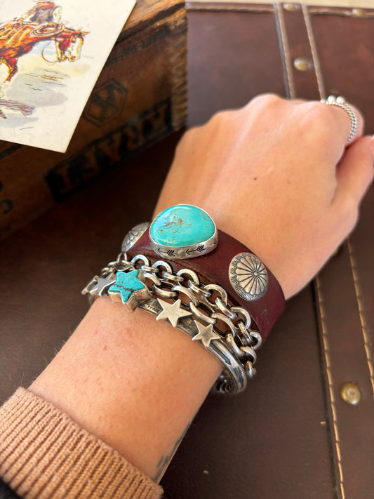The Brookings Leather Cuff
