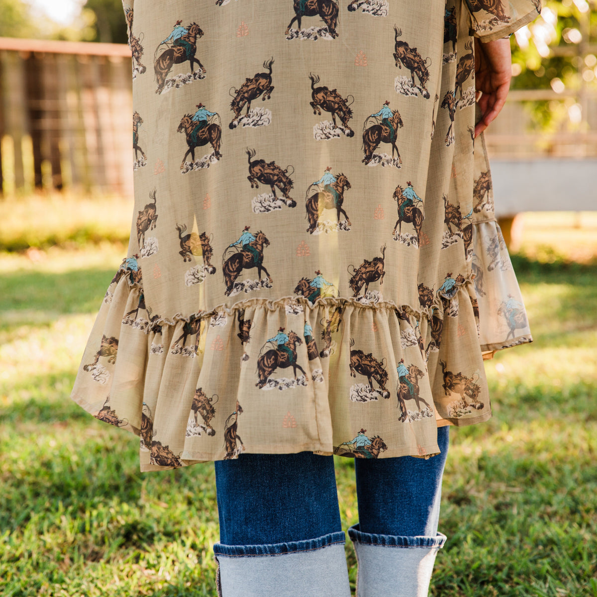 The Winona | Western Print Kimono by Tasha Polizzi