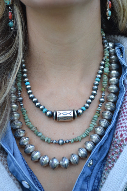 The Sutton | 22" Mercury Dime Pearl Necklace by James Mccabe