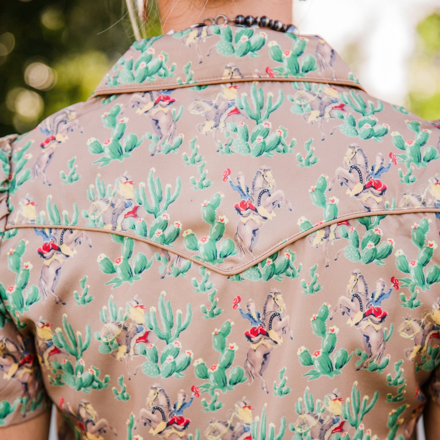 The Dayton | Pearl Snap Western Print Top