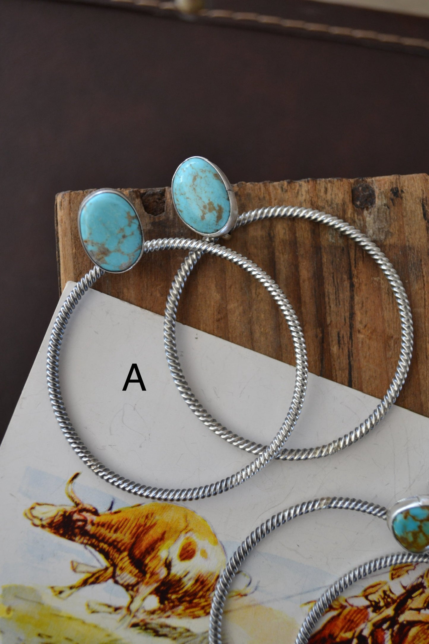 The Bodie Hoops (Multiple Stone Options Available)