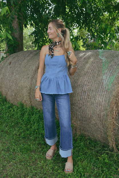 The Elias Strapless Top LARGE