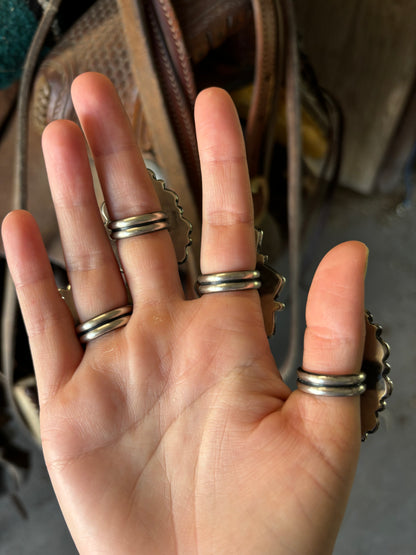 Chimney Butte’s Daughter Large Turquoise Rings SIZE 6.5