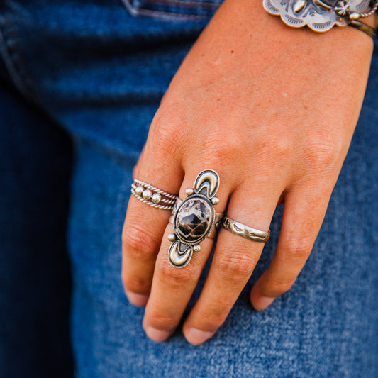 The Abdul | Wild Horse Ring by Betty Tom - Size 7.25