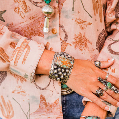 The Gennesse | Royston Turquoise Cuff by Leroy James