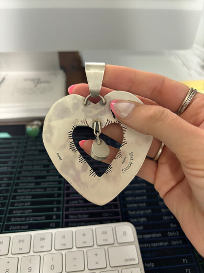 The Yoakum | Golden Hills Heart Pendant by Bob Becenti