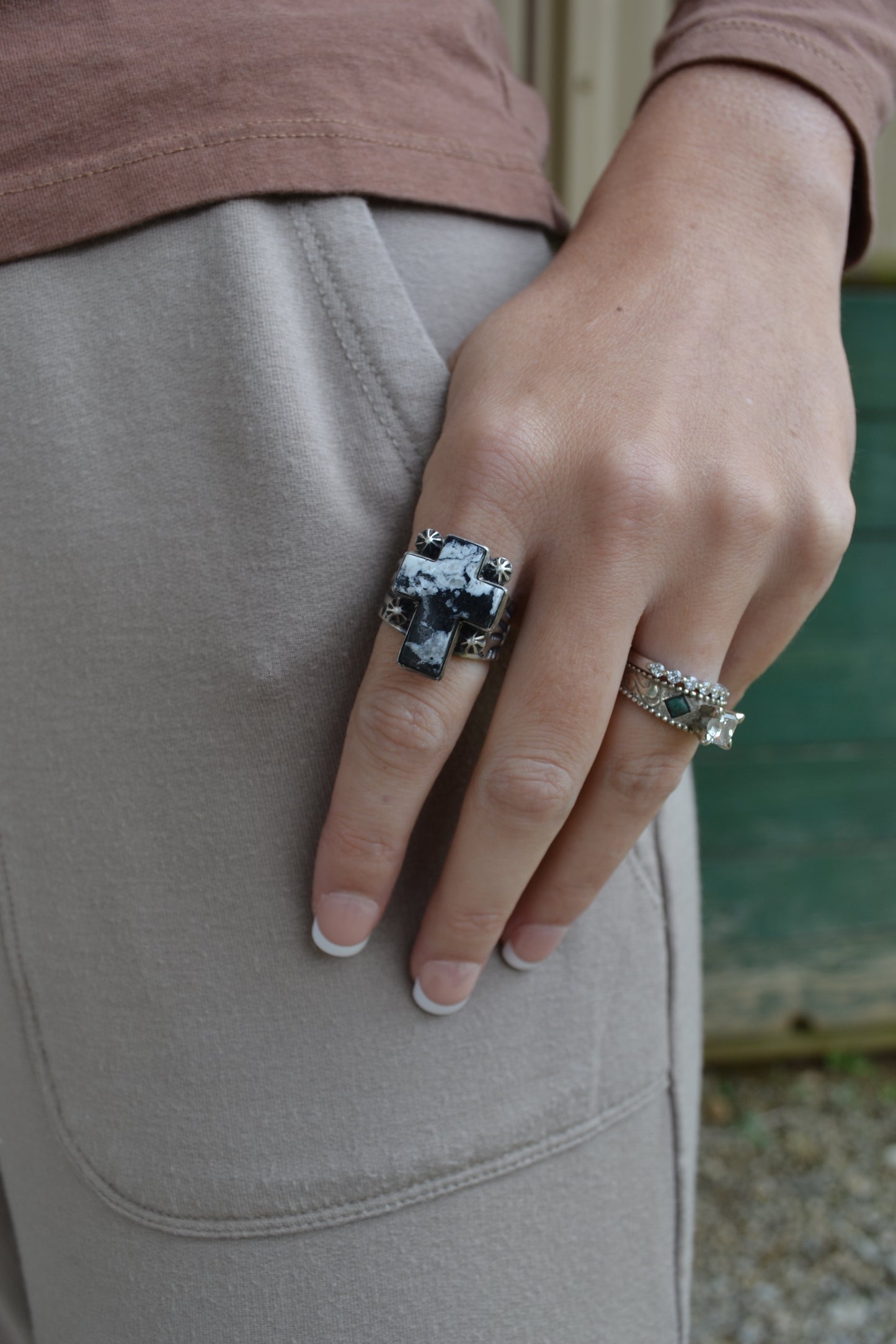 The Phoenix Cross Ring Size 8