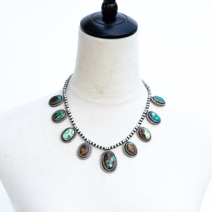 The Lometa | Turquoise Necklace + Earring Set