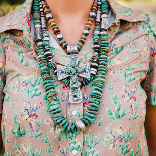 The Xavier | Statement Sonoran Cross Pendant by Chimney Butte