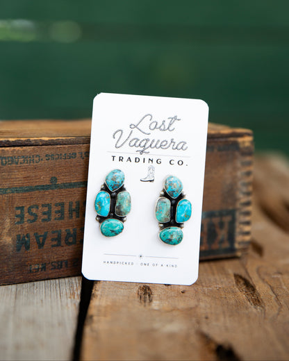 The Roxie's | Turquoise Cluster Stud Earrings