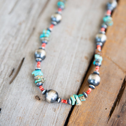 The Emerado | Red Spiny & Turquoise Pearls by Chimney Butte