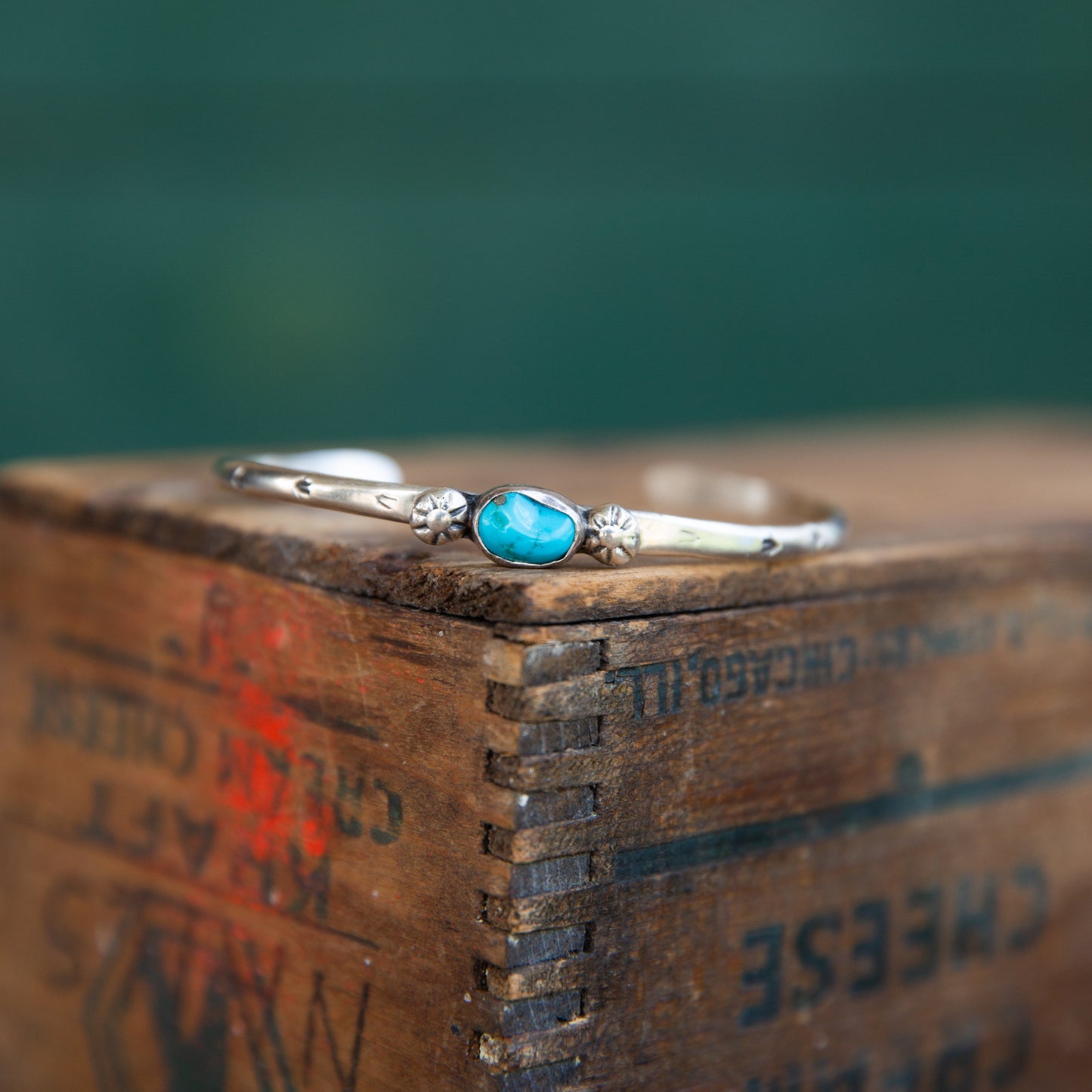 The Boise | Vintage Turquoise Stacker Cuff