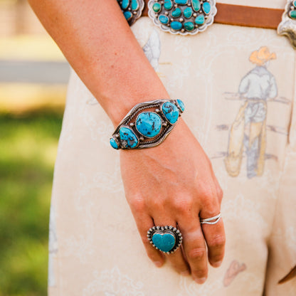 The Haulcy | Vintage Turquoise Cuff