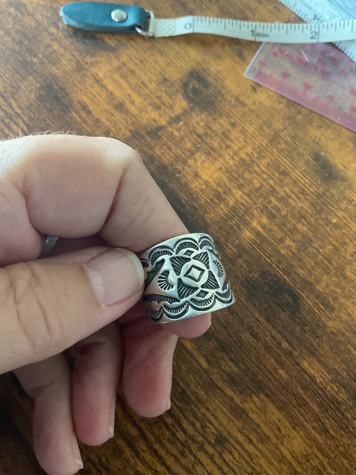 Live Sale #8 Carolyn Pollack Cigar Band Ring Size 10