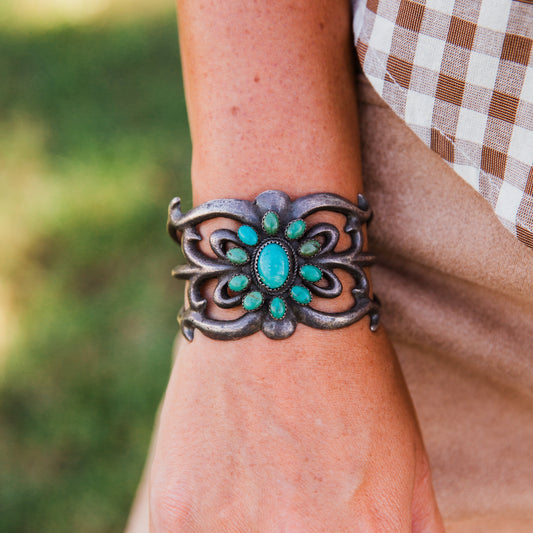 The Bordeaux | Vintage Turquoise Cuff